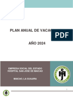 Plan Anual de Vacaciones 2024