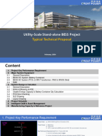 Typical Technical Proposal Utility-Scale BESS Project