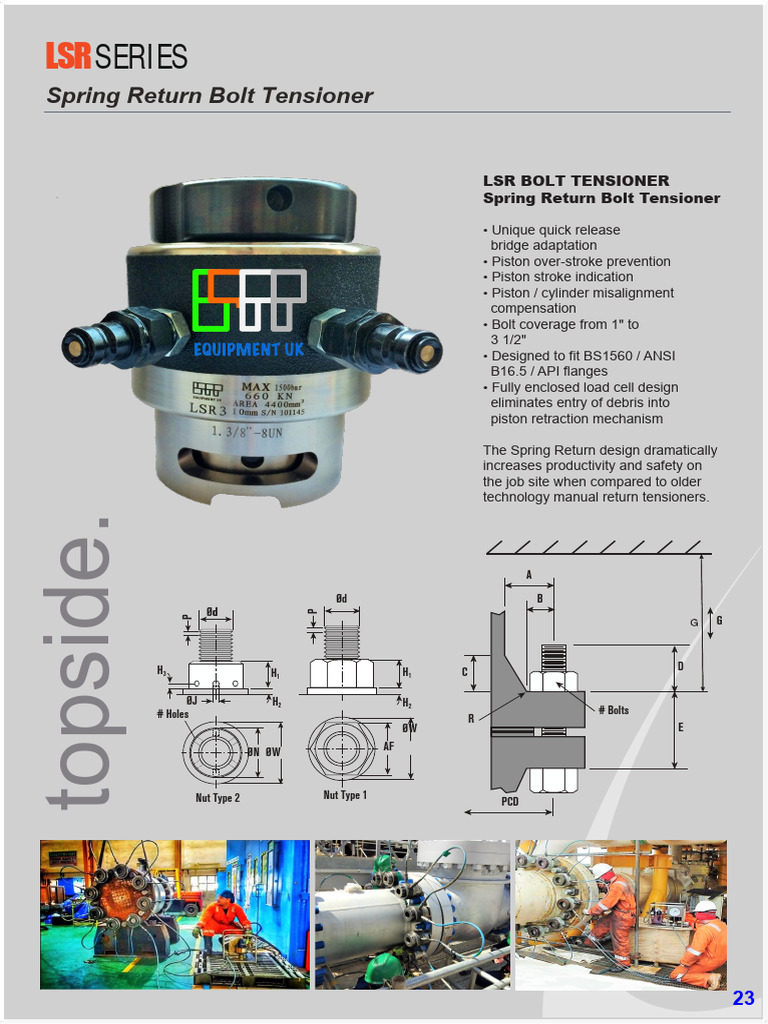 Spring Return Bolt Tensioner Overview | PDF