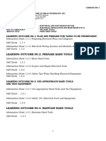 EIM COMMON UNIT 1 LO 1 2 3 4 Hand Tools - TYpes of Wiring