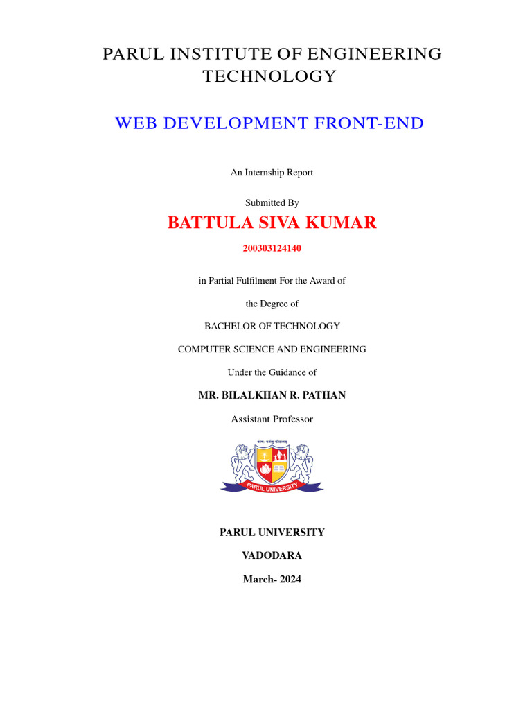 Final Report | PDF | Web Development | Websites