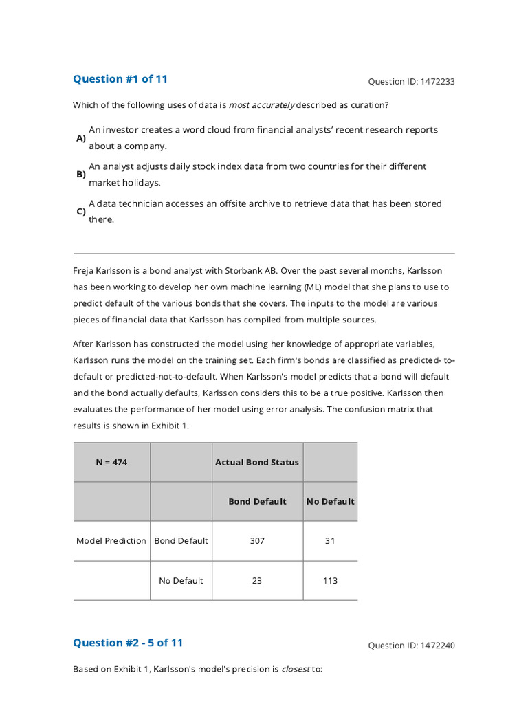 Reading 4 Big Data Projects | PDF | Accuracy And Precision | Cognitive ...