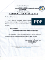 Medical Certificate