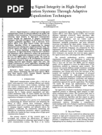 Enhancing Signal Integrity in High-Speed Communication Systems Through Adaptive Equalization Techniques