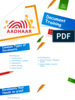 Aadhaar Document Training Material PDF