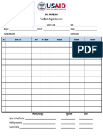 BAB - Text Books Registration Form 272