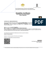 Disability Certificate