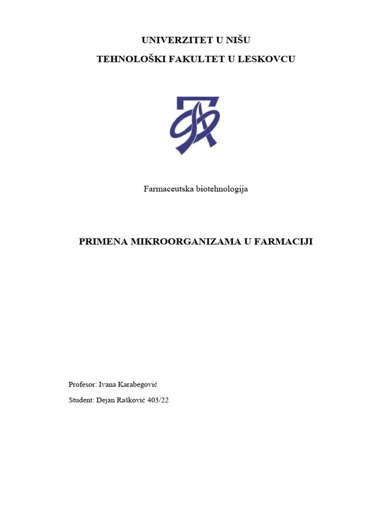 Seminarski Rad Dejan Raskovic | PDF