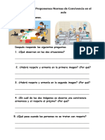 FICHA PS - PS - Proponemos Normas de Convivencia en El Aula.