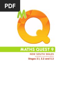 9 Jacaranda Maths Quest AC 5.1 and 5.2 and 5.3