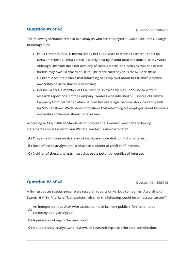 Reading 42 6 standards of professional conduct guidance for standards