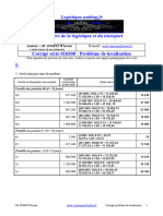 Corrigé Série 010308: Problème de Localisation