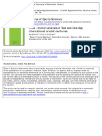 2.time-Motion Analysis of Test and One-Day International Cricket Centuries