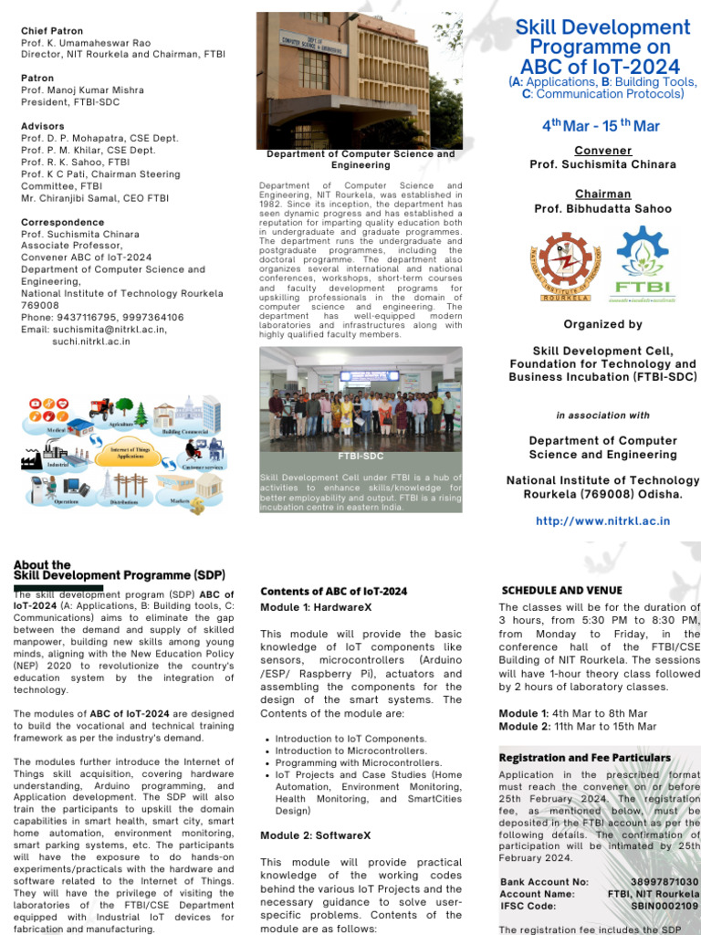 IoT Skill Development Program 2024 | PDF | Internet Of Things ...
