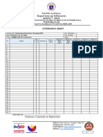 Attendance Sheet