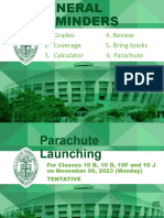 Parachute Launching