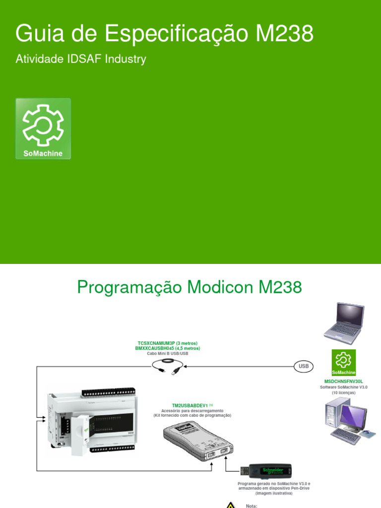 Especificações do Controlador Modicon M238 | PDF | Rede de computadores ...