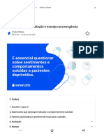 Risco de Suicídio - Avaliação e Manejo Na Emergência - Sanar Medicina