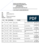 Jadwal Mata Kuliah