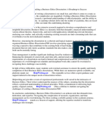 Business Ethics Dissertation PDF