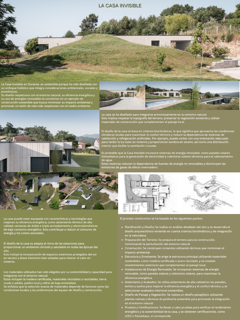 La Casa Invisible: Sostenibilidad y Diseño | PDF | Energía solar ...