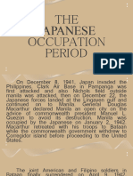 The Japanese Occupation Period
