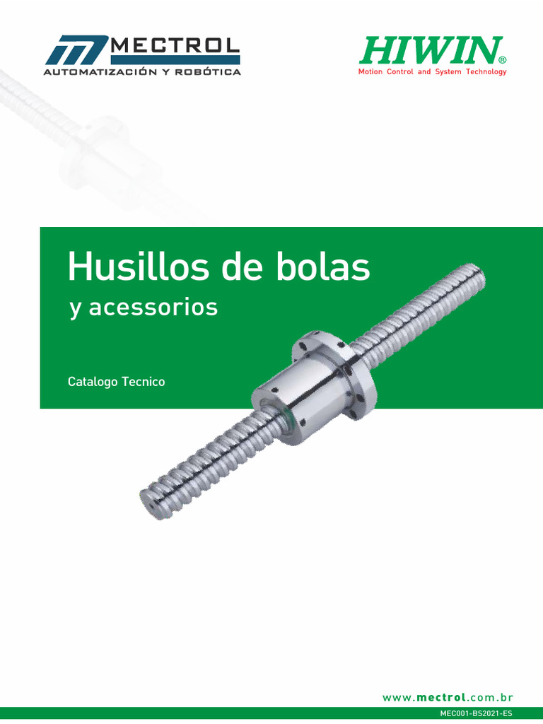 Soportes y Rodamientos Hiwin | PDF | Bienes manufacturados | Máquinas
