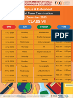 Class Vii: December 2023