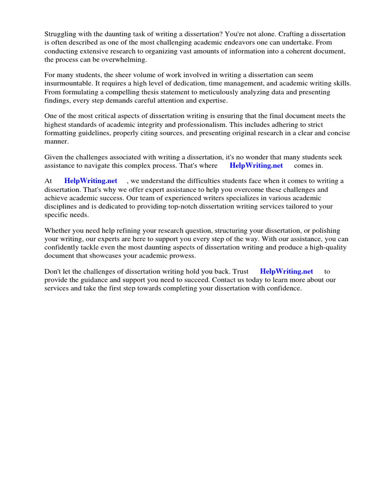 Expert Dissertation Writing Help | PDF | Bookbinding | Books