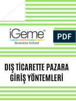 3-Dış Ticarette Pazara Giriş Yöntemleri II