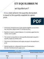 Market Equilibrium