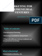 Marketing For Entrepreneuri Aventures