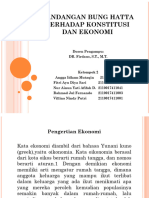 Pandangan Bung Hatta Terhadap Konstitusi Dan Ekonomi: Dosen Pengampu: DR. Firdaus, S.T., M.T