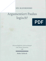 Argumentiert Paulus Logisch?: Moises Mayordomo