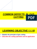 Common Defects in Gas Cutting
