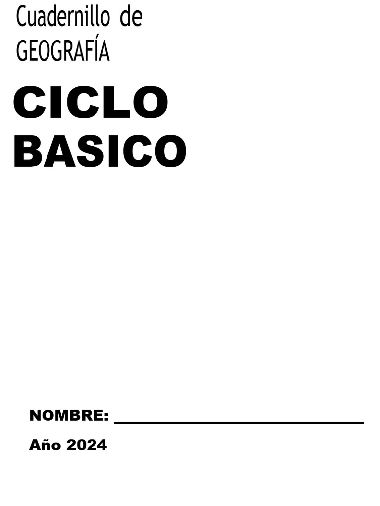 Cuadernillo de Geografía para Secundaria | PDF | Sistema de información ...