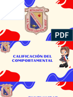 Calificación Del Comportamental