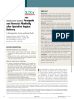 Association Between Neuraxial Labor Analgesia and Neonatal Morbidity After Operative Vaginal Delivery