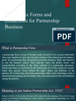 Deductions and E-Filing ITR For Partnership Business