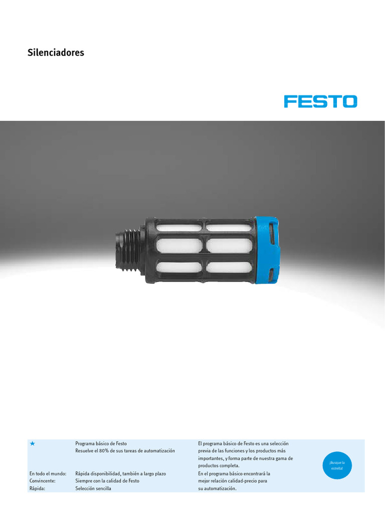 Silenciadores Festo para Automatización | PDF