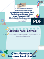 Melaksanakan Asesmen Awal Pembelajaran Literasi Kelas Awal Adaptasi EGRA (Early Grade Reading Assessment)