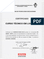 Certificado Senai - Cleidivan Sousa Silva - Go