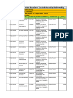 Month of September 2022 PG Scholarship Payment Status (Sucessfull & Failed)