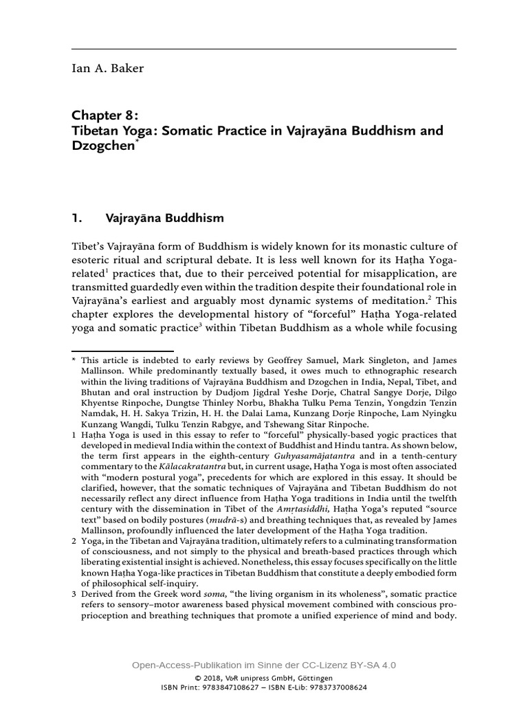 Tibetan Yoga in Vajrayana Buddhism | PDF | Tibetan Buddhism | Vajrayana