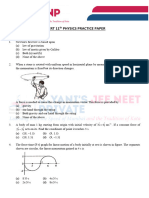 Ncert 11 Part A Practice Paper Physics