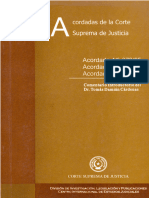 Acordadas de La Corte Suprema de Justicia