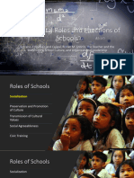 Fundamental Functions and Roles of Schools