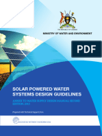 Solar Powered Water Guidelines Uganda Wash Sector