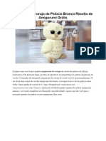 PDF Croche Coruja de Pelucia Branca Receita de Amigurumi Gratis