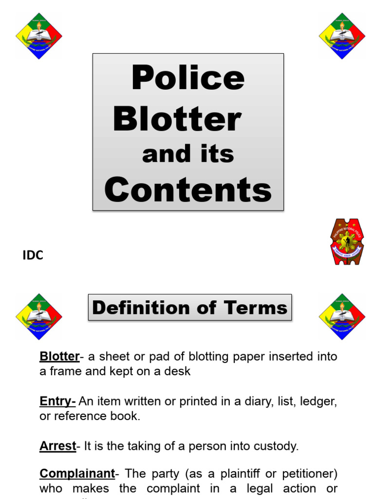 Understanding Police Blotters | PDF | Police | Books